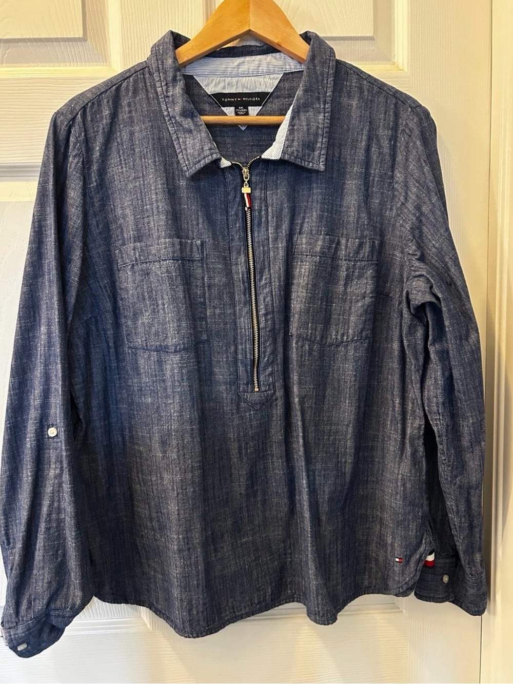 Tommy Hilfiger Half-Zip Shirt Jacket